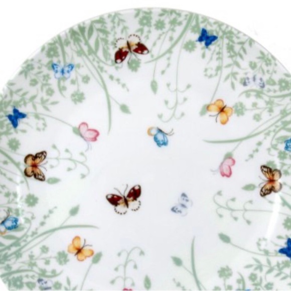 NIB Ashdene Tranquil Butterfly Sage Bone China Side Plate, Set of 2 - Picture 4 of 7